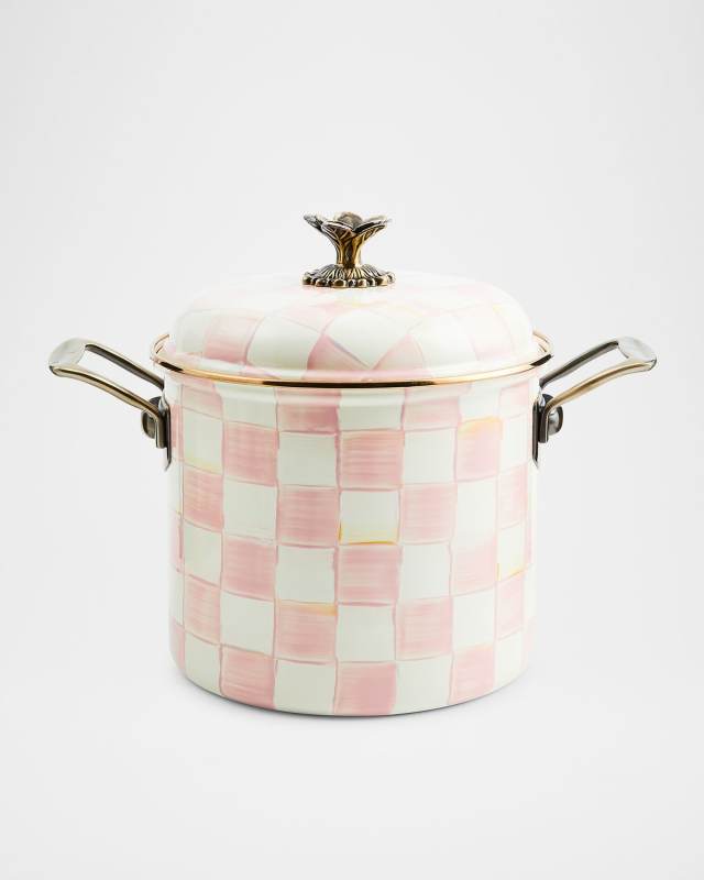 Rosy Check Stockpot, 7 Qt.